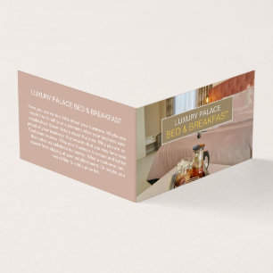 Elegant Bed & Breakfast Accommodation Detailed  Business Card