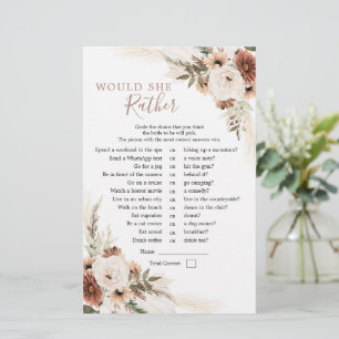 Elegant Beige Boho Pampas Grass Would She Rather