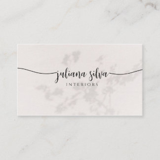 Elegant Beige Business Card