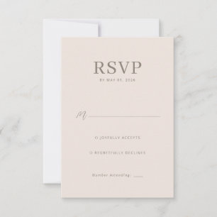 Elegant Beige Calligraphy Template
