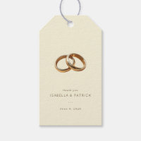 Elegant Beige Intertwined Rings