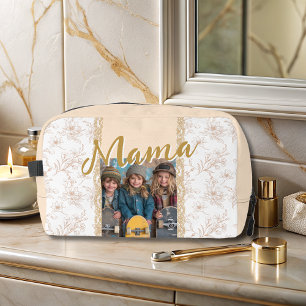 Elegant Beige Mothers Day Bible Verse Photo Dopp Kit