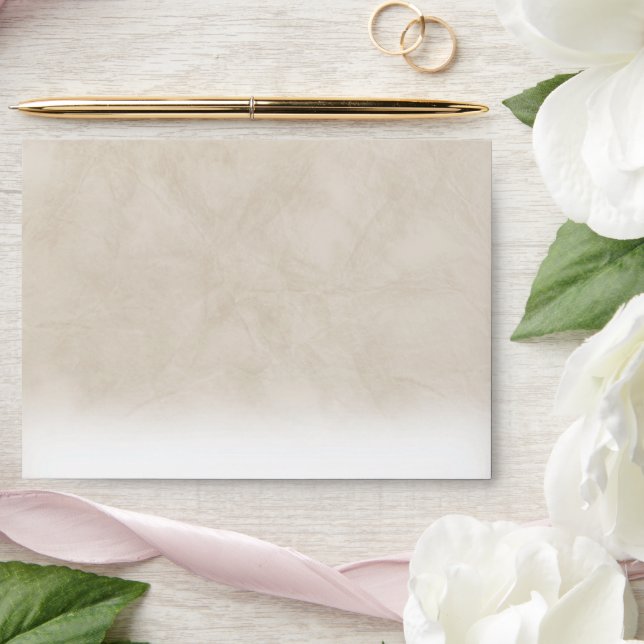 Elegant Beige Texture with White Envelope (Wedding)