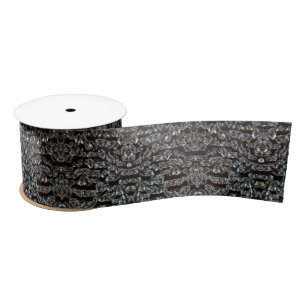 Elegant bejeweled diamond satin ribbon