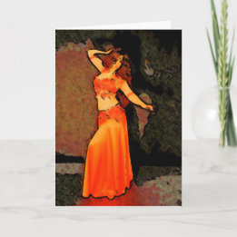 Elegant Bellydancer Greeting Card