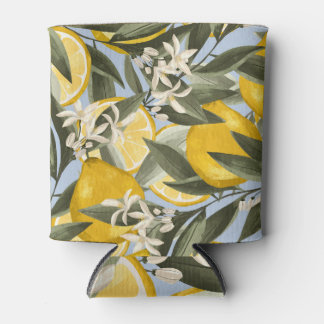 Elegant Bergamot Fruits, Citrus Branches. Can Cooler