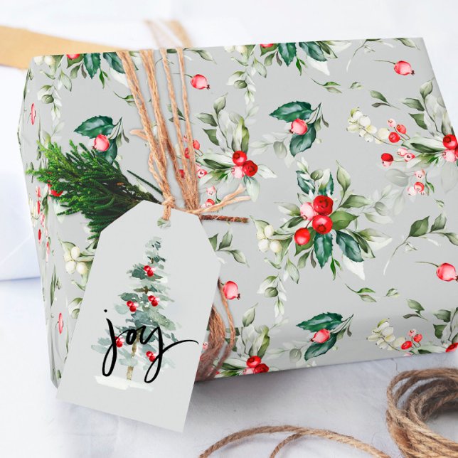 Elegant Berry Christmas  Wrapping Paper (Creator Uploaded)