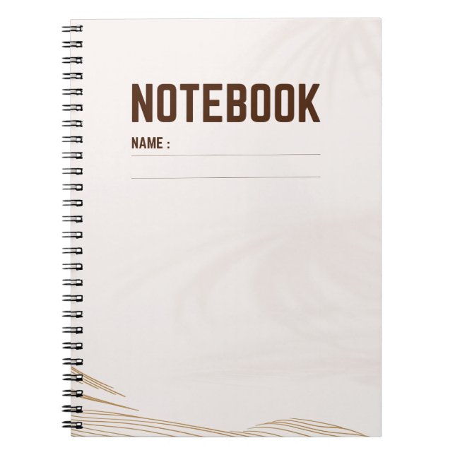 Elegant best classic vibes  notebook (Front)