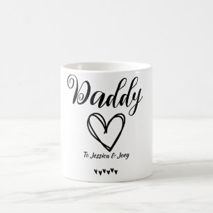 elegant, best dad ever, daddy love personalise coffee mug