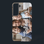 Elegant Best Dad Ever Script Photo Samsung Galaxy Case<br><div class="desc">Elegant Best Dad Ever Script Photo Samsung Galaxy S22  Case.</div>
