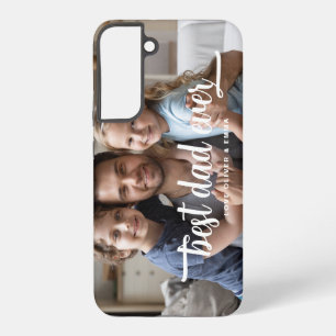 Elegant Best Dad Ever Script Photo Samsung Galaxy Case