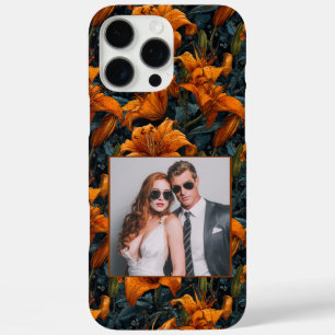 Elegant Best Friend Gift Lillies Floral Custom iPhone 16 Pro Max Case