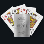 Elegant Best Man Monogram Wedding Playing Cards<br><div class="desc">Make your own custom playing cards. Personalise this design with your own text. You can further customise this design by selecting the "customise further" link if desired.</div>