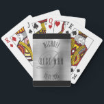 Elegant Best Man Monogram Wedding Playing Cards<br><div class="desc">Make your own custom playing cards. Personalise this design with your own text. You can further customise this design by selecting the "customise further" link if desired.</div>