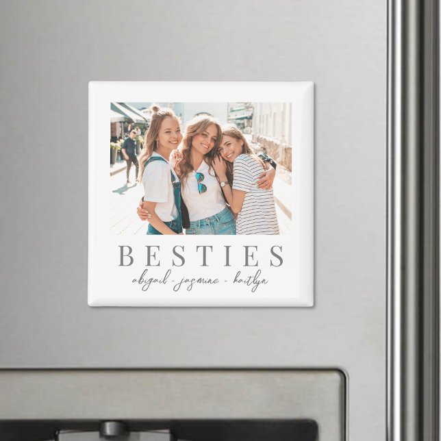 Elegant Besties Best Friend Photo Magnet (Elegant Besties Best Friend Photo magnet )