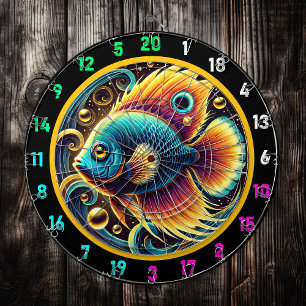 Elegant Betta Dartboard Wall Display