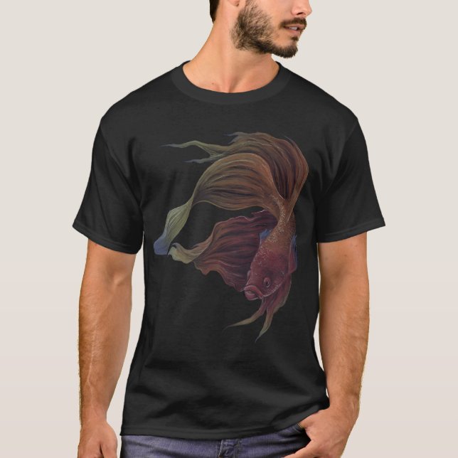 Elegant Betta Fish T-Shirt (Front)