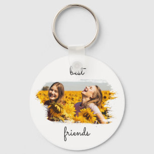 Elegant BFF Best Friends Forever Birthday Card Key Ring