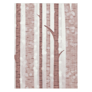 Elegant Birch Trees Forest Acrylic Artwork   Tablecloth