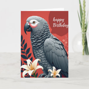 Elegant Bird Birthday Card