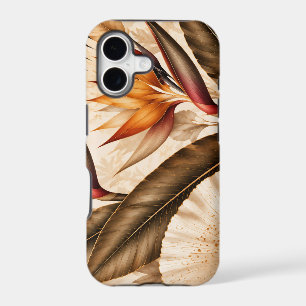 Elegant Bird of Paradise & Ginkgo Botanical Artwor