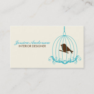 Elegant Birdcage Business Card