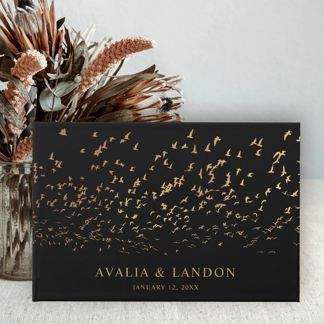 Elegant Birds of a Feather Wedding  Guest Book (Creator Uploaded)