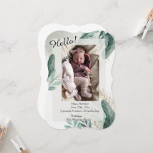 Elegant Birth Announcement 