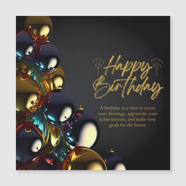 Elegant Birthday Blessings (Front)