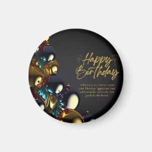 Elegant Birthday Blessings Magnet