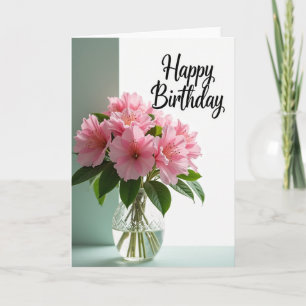 Elegant Birthday Bouquet Card