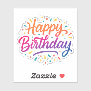 Elegant Birthday Calligraphy Design