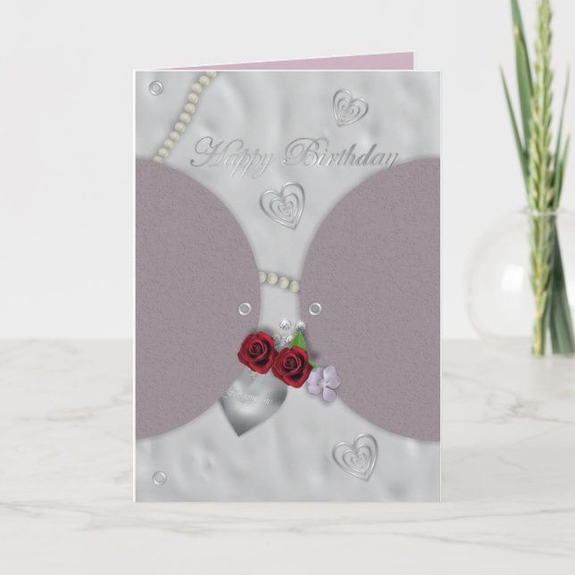 Elegant birthday card (Front)