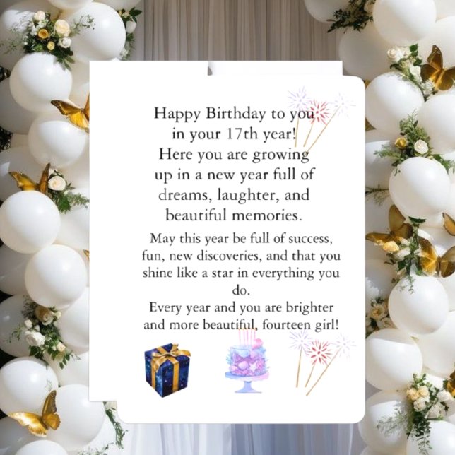 Elegant Birthday Card for Her – Personalised Greet (Creator Uploaded)