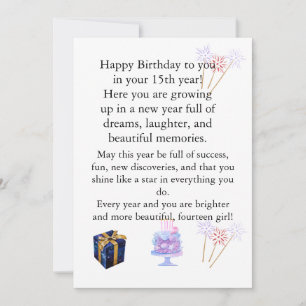 Elegant Birthday Card for Her – Personalized Greet
