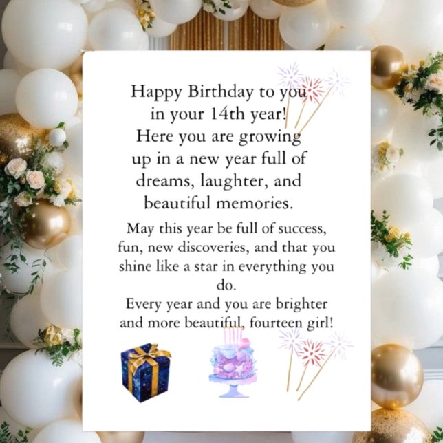 Elegant Birthday Card for Her – Personalized Greet (Creator Uploaded)
