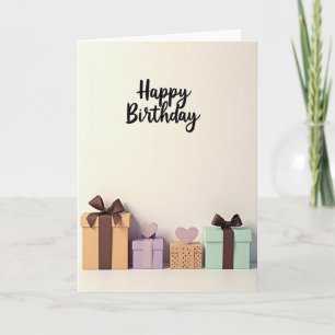 Elegant Birthday Cursive Card