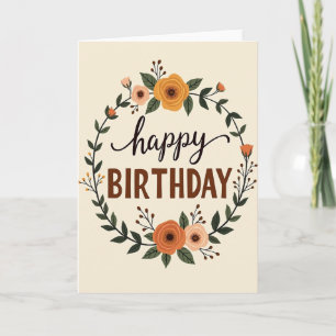 Elegant Birthday Greeting Card