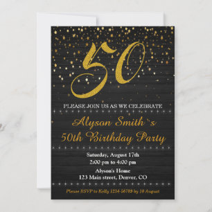 Elegant birthday invitation Adult woman invite