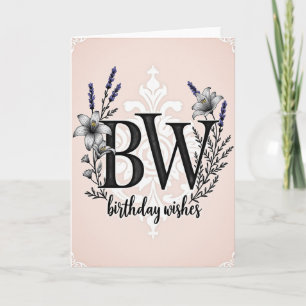 Elegant Birthday Letters Card