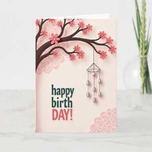 Elegant Birthday Mobile Card
