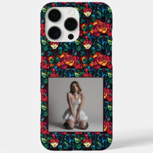 Elegant Birthday Party Rose Floral Custom  iPhone 16 Pro Max Case