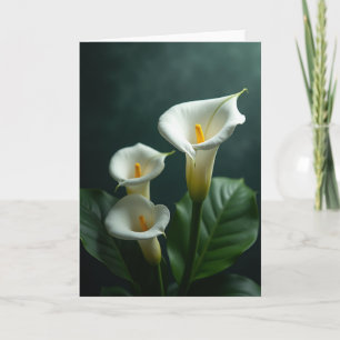 Elegant Birthday White Blossom Card