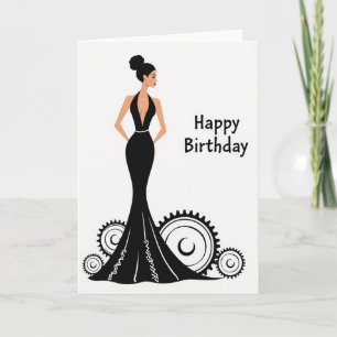 Elegant Birthday Woman Card