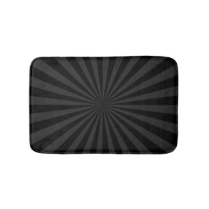 Elegant Black and Charcoal Burst Customise This Bath Mat