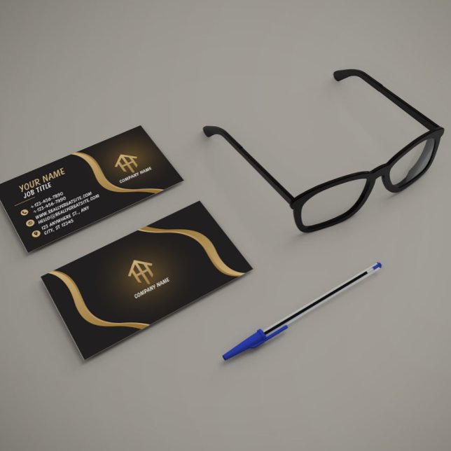 Elegant Black and Gold Business Card (Creator Uploaded)