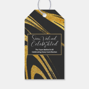 Elegant Black and Gold Gift Tags