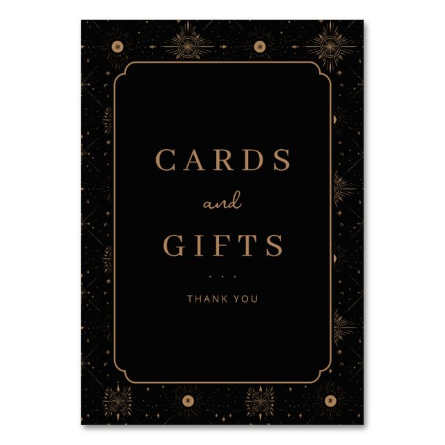Elegant Black and Gold Gratitude Card (Front)