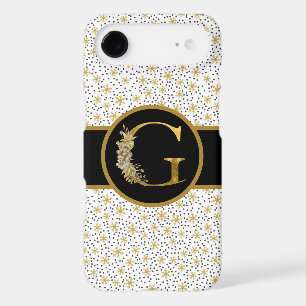 Elegant Black and Gold Monogram Letter "G"