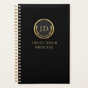 Elegant Black and Gold Planner